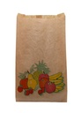 [AR00200] Sac kraft Fruits et légumes Brun 2Kg 20+6x31cm - Le carton de 1000