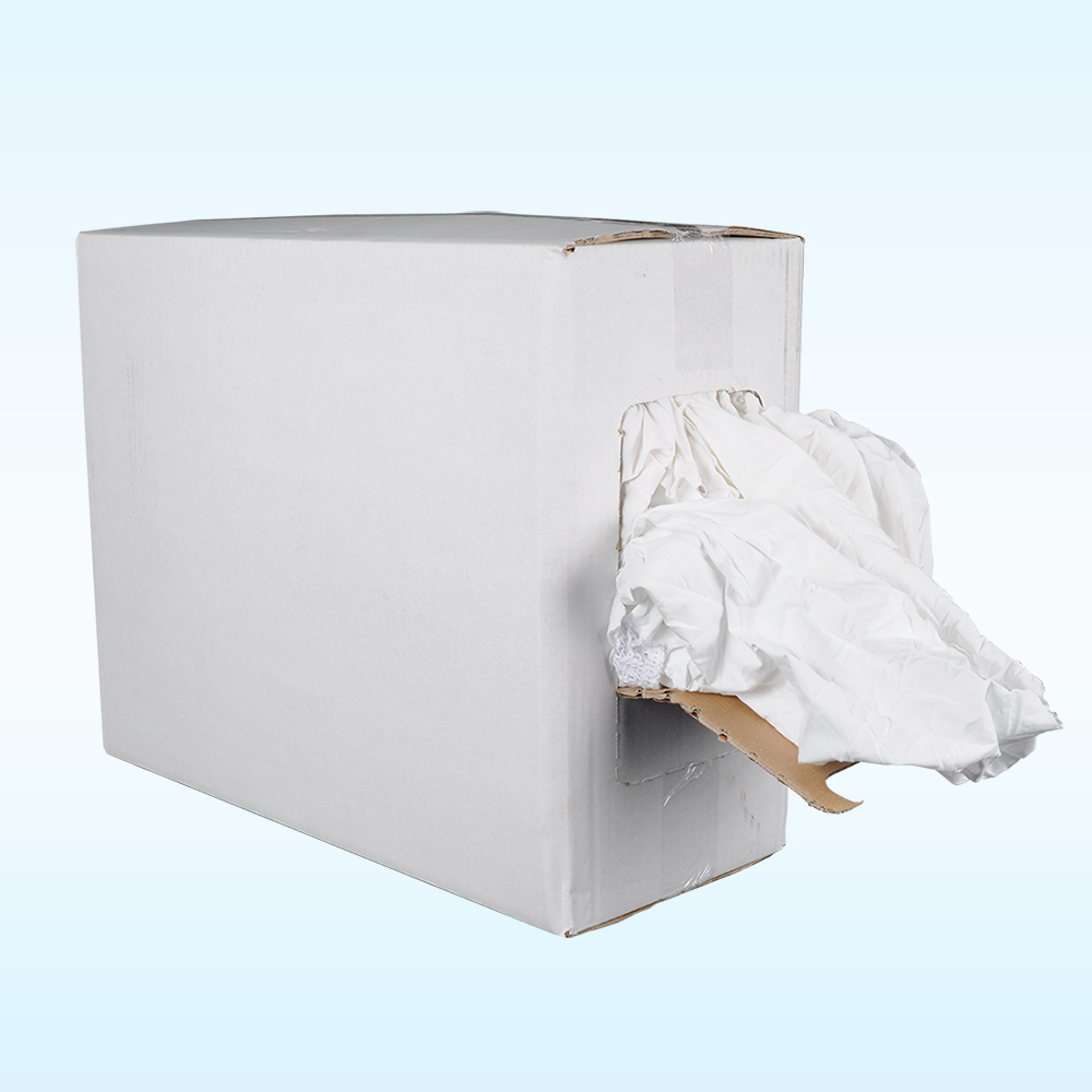 Chiffons blancs polycoton 10Kg - Le carton