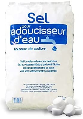 Sel régénérant pour adoucisseur d'eau en pastilles - Le sac de 25Kg