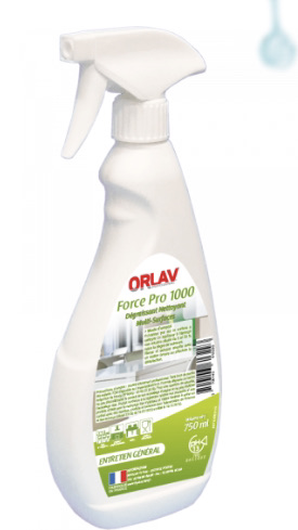 Dégraissant multi-surfaces Orlav® Force pro 1000 750ml - Le spray (12 par carton)