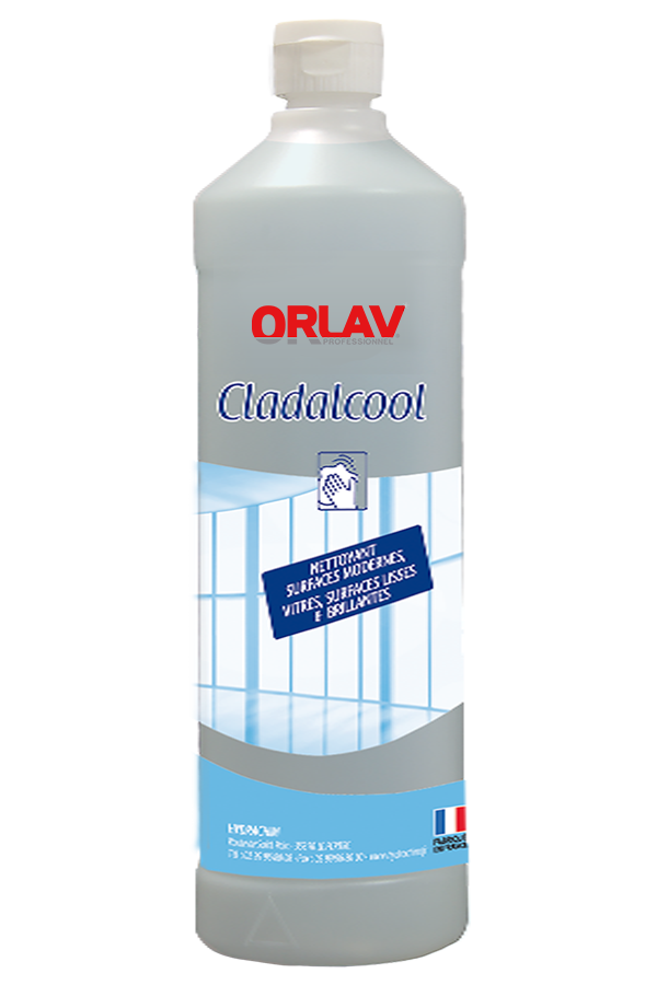 Nettoyant Dégraissant vitres et surfaces lisses Orlav® Cladalcool 1L