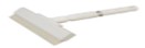 Raclette de table blanche 25cm avec manche - La pièce (10 par carton)