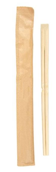 Baguettes chinoises bambou 20cm en sachet - Le carton de 1000