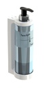 [AR00551] Distributeur savon &amp; gel hydroalcoolique à réservoir 300ml rechargeable Blanc