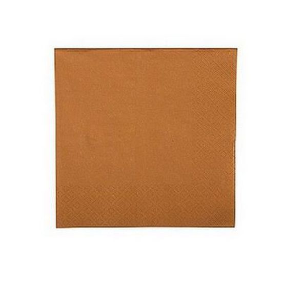 Serviette jetable 40x40 Caramel 1P - Le carton de 600