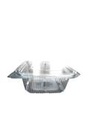 [AR00575] Bol à salade avec couvercle charnière  750ml PET Cristal - Le carton de 200