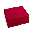 [AR00824] Serviette de table papier 40x40 bordeaux 1 plis PetP - Le carton de 600