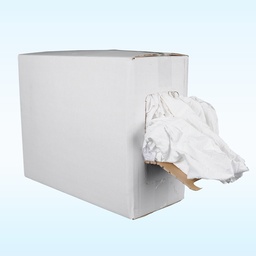 [AR00313] Chiffon blanc polycoton - Le carton de 10kg