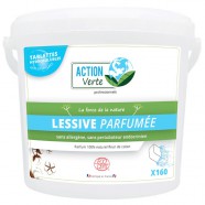 [AR00405] Lessive linge Action Verte® parfumée Ecocert en tablettes - Le seau de 160