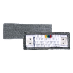 [AR00520] Frange microfibre classic fine grise velcro 40 cm - La pièce (20 par sachet)