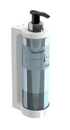 [AR00551] Distributeur savon &amp; gel hydroalcoolique à réservoir 300ml rechargeable Blanc